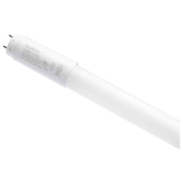 Satco 12W T8 LED, 36 Inch, 30K/35K/40K/50K/65K CCT, Medium Base, Type B Ballast Bypass, 120-277V, Frost S11661 - main